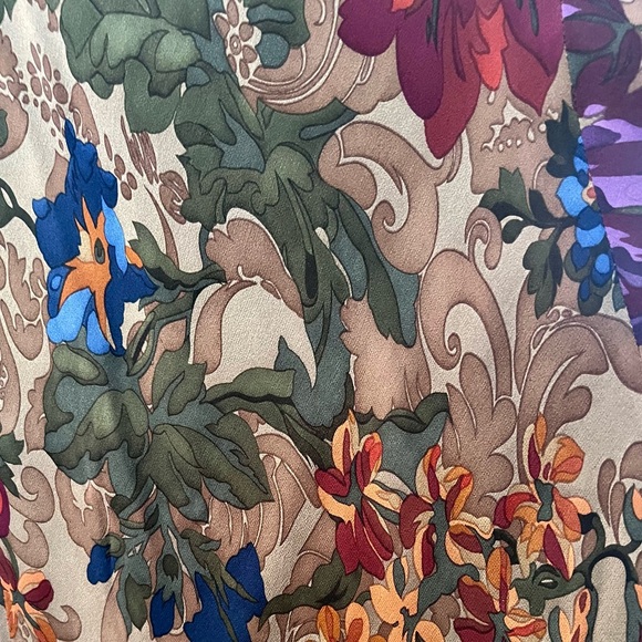 Lauren Ralph Lauren Vintage Floral Silk Chiffon Bias Cut Maxi Dress - Picture 8 of 12